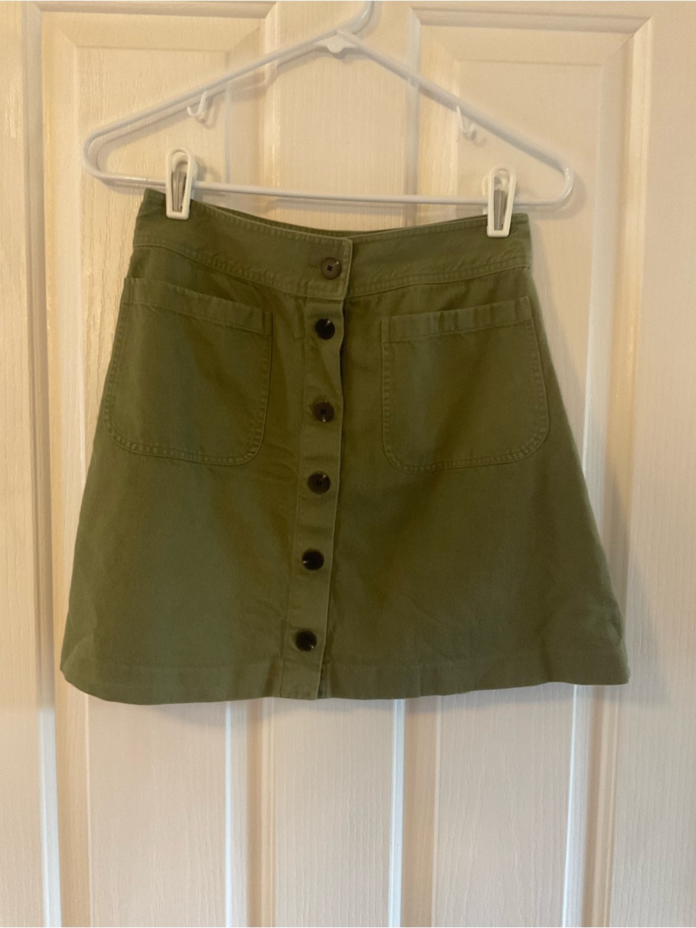 Madewell Button Mini Skirt